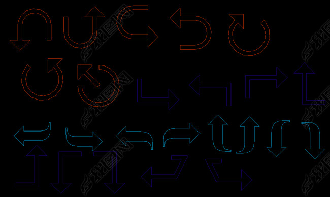 CAD箭头素材免费下载，助力设计与创作的优质资源宝库